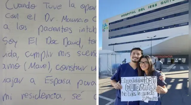 “Tengo ganas fervientes de vivir la vida, cumplir mis sueños, como casarme con la mujer que amo", precisó el doctor ecuatoriano antes de entrar a UCI.