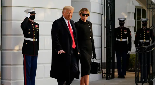 "Con suerte no será un adiós a largo plazo y nos volveremos a ver", dijo Trump.