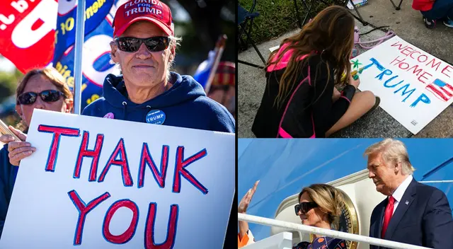 Donald Trump dejó la Casa Blanca y Joe Biden juramentó como presidente de Estados Unidos | Foto: AFP/composición