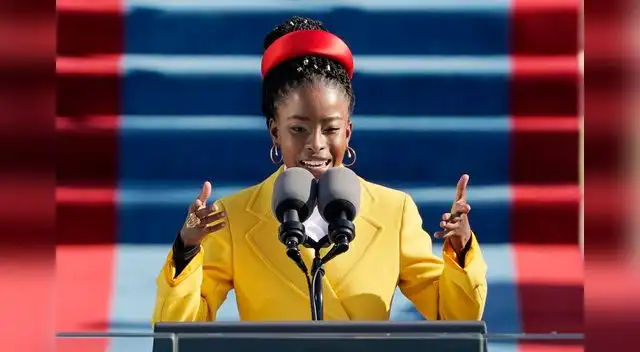 Nacida en Los Ángeles en 1998, Gorman tenía tartamudez de niña, algo que comparte con el nuevo presidente de Estados Unidos, Joe Biden. Nacida en Los Ángeles en 1998, Gorman tenía tartamudez de niña, algo que comparte con el nuevo presidente de Estados Unidos, Joe Biden.