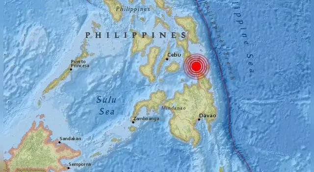 El foco se ha localizado a unos 219 kilómetros al suroeste de Pondaguitan, informa el Servicio Geológico de EE.UU. El foco se ha localizado a unos 219 kilómetros al suroeste de Pondaguitan, informa el Servicio Geológico de EE.UU.