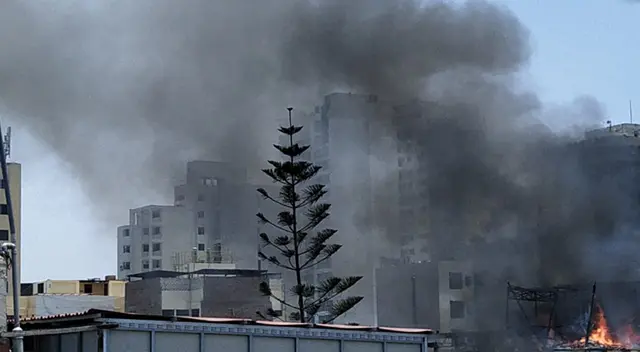 Incendio en Lince. Incendio en Lince.
