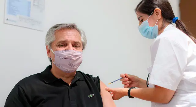 Alberto Fernández recibió la primera dosis de la vacuna Sputnik V. Alberto Fernández recibió la primera dosis de la vacuna Sputnik V.
