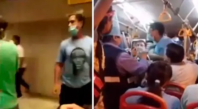 Los propios usuarios del bus tuvieron que sacarlos a la fuerza y al momento de ser expulsados, continuaron agrediendo a otros tripulantes, así como a otro pasajeros que esperaban una línea del Metropolitano. Los propios usuarios del bus tuvieron que sacarlos a la fuerza y al momento de ser expulsados, continuaron agrediendo a otros tripulantes, así como a otro pasajeros que esperaban una línea del Metropolitano.