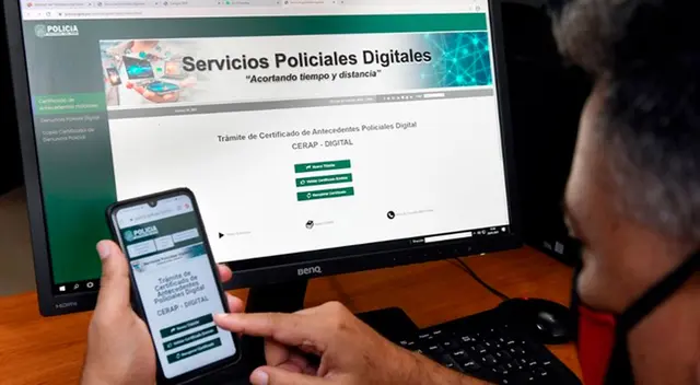 La PNP hace uso de la tecnología para facilitar la emisión del certificado.