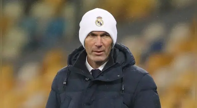 Zidane, técnico del Real Madrid con Covid 19.