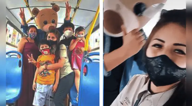 ‘Osito Lima’ decidió conocer Tania Ccapacca y pasó un agradable momento junto a ella y su familia.