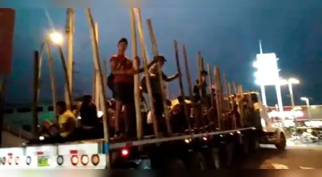 Intervienen tráiler que transportaba venezolanos