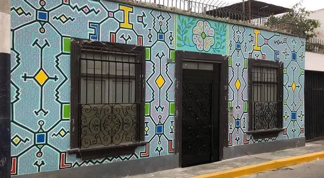 Trabajo del Colectivo Shipibas Muralistas.