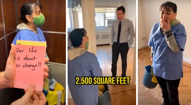 Mujer que había perdido su casa por la pandemia recibe un departamento como regalo