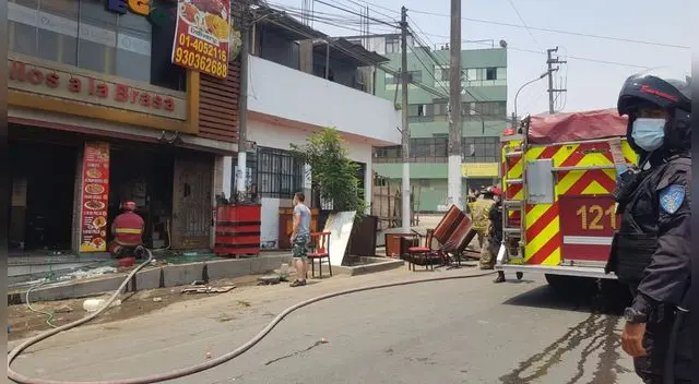 Tres heridos dejó incendio por fuga de gas en pollería