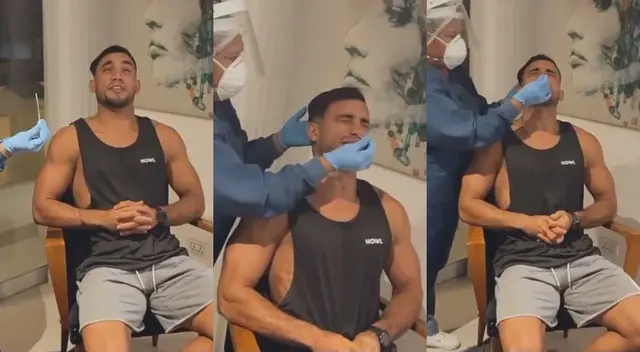 Alejandra Baigorria mostró el curioso momento que vivió su pareja Said Palao debido al hisopado para descartar si tenía coronavirus.