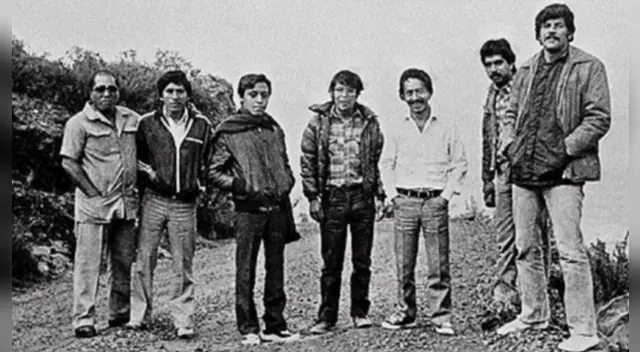 Siete de los periodistas asesinados en Uchuraccay.