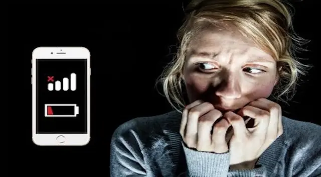 El miedo a quedarse sin celular y sin batería son algunos síntomas. El miedo a quedarse sin celular y sin batería son algunos síntomas.