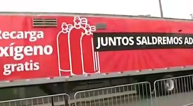 Oxígeno para habitantes de Puente Piedra.