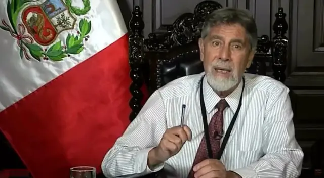 Francisco Sagasti dio un mensaje a la Nación este martes.