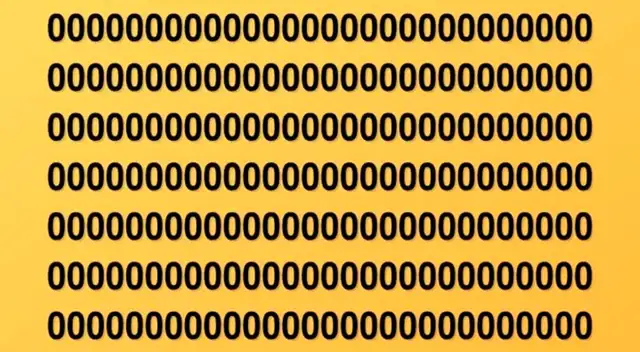 Tienes solo 20 segundos para encontrar la letra camuflada entre los números.