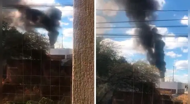 Humo del crematorio San Xavier en León, Guanajuato, México, 23 de enero de 2021. Humo del crematorio San Xavier en León, Guanajuato, México, 23 de enero de 2021.