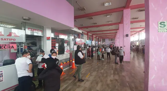 Terminal de Yerbateros a un día de la cuarentena.