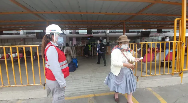 Terminal de Yerbateros a un día de la cuarentena.