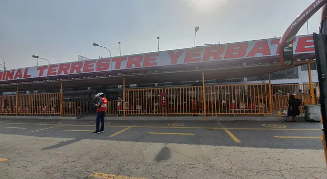 Terminal de Yerbateros a un día de la cuarentena.