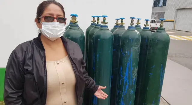 La Molina recargó balones de oxígeno medicinal de manera gratuita.