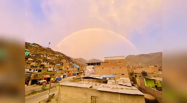 arcoíris se dejó ver en diferentes partes de Lima Metropolitana arcoíris se dejó ver en diferentes partes de Lima Metropolitana