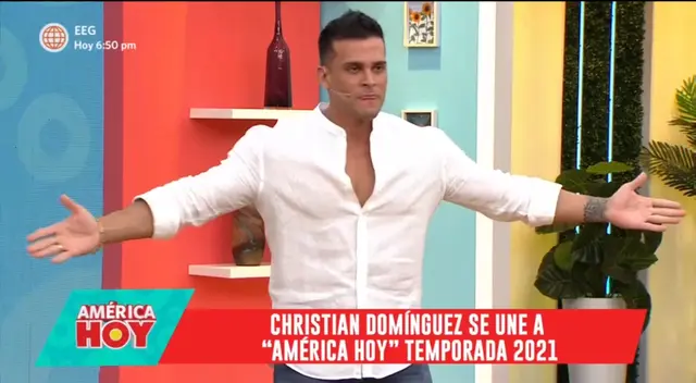 Melissa Paredes había sido anunciada como el nuevo jale de América Hoy, y Christian Domínguez sorprendió al unirse también.