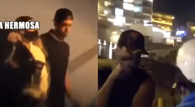 Erito Molina molesto con periodistas que lo grabaron en fiesta privada.