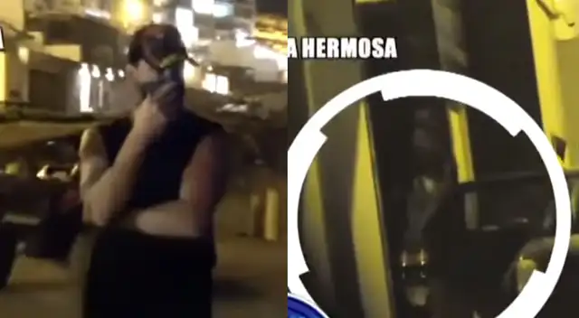 Erito Molina molesto con periodistas que lo grabaron en fiesta privada.