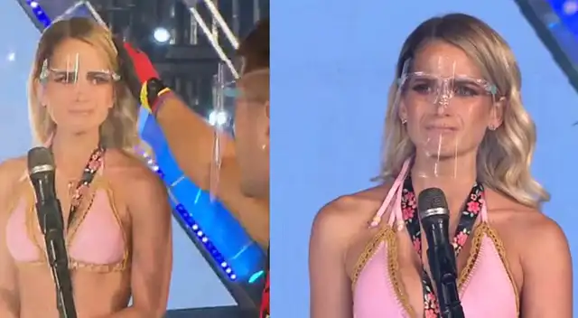 Esto es guerra: Michela Elías llora en vivo tras pasar al equipo de los Guerreros.