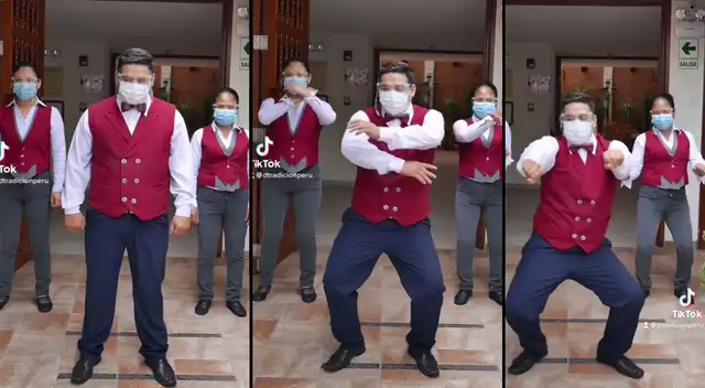 Peculiar baile se viralizó en las redes sociales.