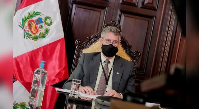 Presidente Francisco Sagasti brindó conferencia de prensa.