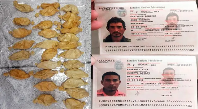 La droga que retiraron de los estómagos de los extranjeros