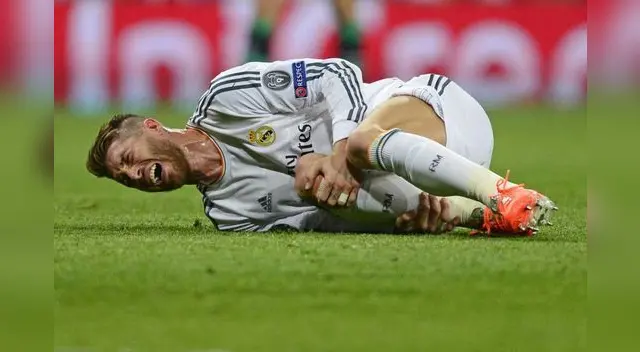 Sergio  Ramos estará seis a ocho semanas fuera de la cancha.