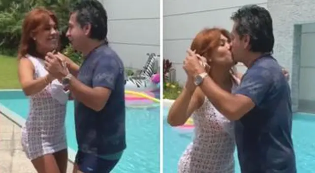 Magaly Medina y su esposo disfrutan de una tarde soleada bailando 'Probablemente'.