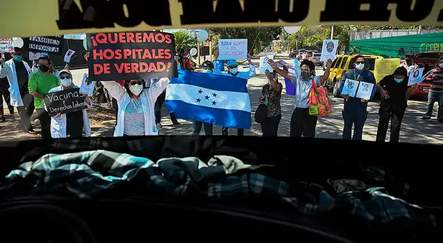 Los médicos denunciaron que el gobierno hondureño les dio material de mala calidad e insuficiente. Los médicos denunciaron que el gobierno hondureño les dio material de mala calidad e insuficiente.