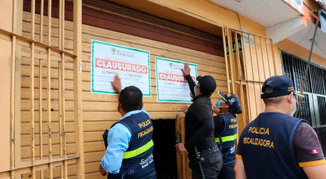 Local fue clausurado por la municipalidad.