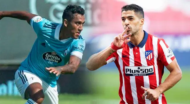 Renato Tapia y Luis Suárez, en un mano a mano en LaLiga. Renato Tapia y Luis Suárez, en un mano a mano en LaLiga.