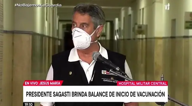 Presidente Francisco Sagasti llegó hasta el Hospital Militar Central para vacunarse contra el coronavirus. Presidente Francisco Sagasti llegó hasta el Hospital Militar Central para vacunarse contra el coronavirus.