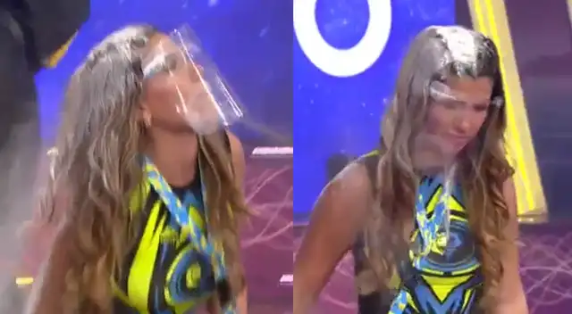 Yahaira Plasencia no le gusta perder y muestra su disgusto.