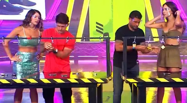 Los esposos Mario Hart y Korina Rivadeneira sumaron puntos para los Combatientes en EEG y celebraron emocionados su triunfo.