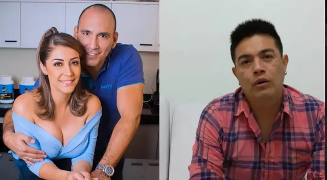 Rafael Fernández, esposo de Karla Tarazona, jala las orejas a Leonard León Rafael Fernández, esposo de Karla Tarazona, jala las orejas a Leonard León