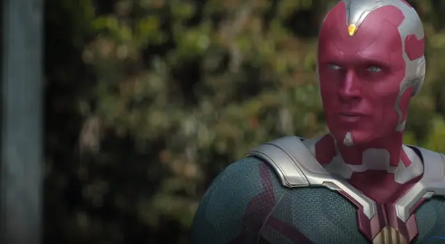 Visión cruza la barrera para explorar Westview y descubrir a Wanda. Visión cruza la barrera para explorar Westview y descubrir a Wanda.