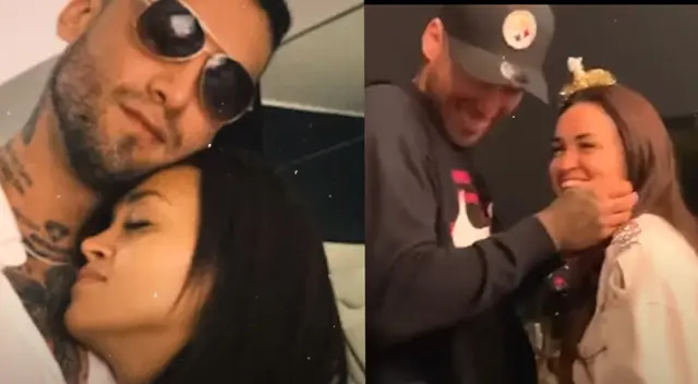 Jota Benz sorprende a Angie Arizaga por 'San valentín'.