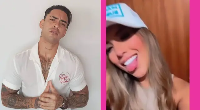 Yahaira Plasencia promociona gorras que vende Diego Chávarri. Yahaira Plasencia promociona gorras que vende Diego Chávarri.