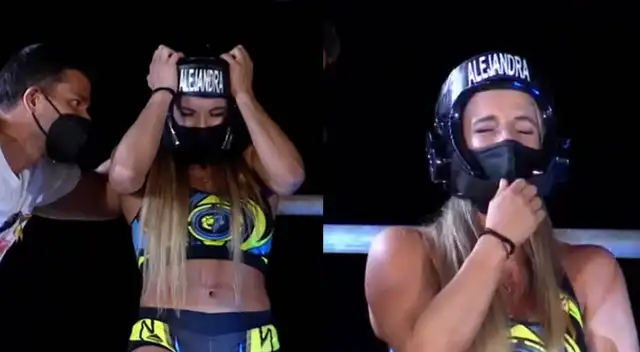 Alejandra Baigorria le da un ataque de pánico y no cumple con reto de altura. Alejandra Baigorria le da un ataque de pánico y no cumple con reto de altura.