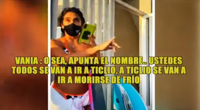 Vania Bludau le faltó el respeto a la Policía durante intervención.