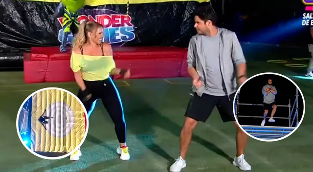 Gian Piero y Johanna San Miguel realizaron reto de altura en EEG. Gian Piero y Johanna San Miguel realizaron reto de altura en EEG.