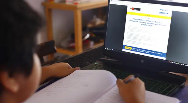 Ministro de Educación recordó que el primer mes de clases serán remotas.